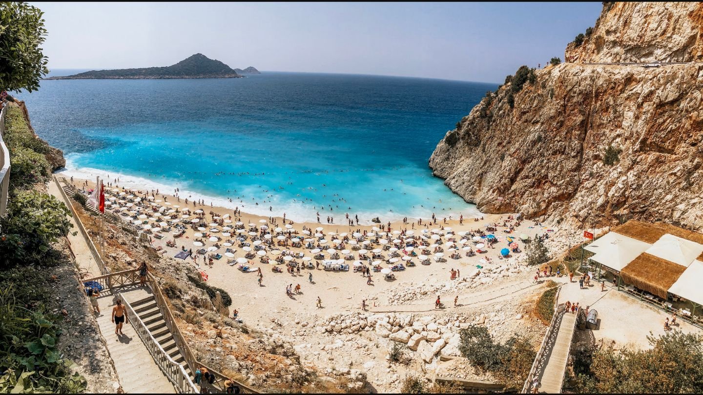 Kaputaş Beach aerial view
