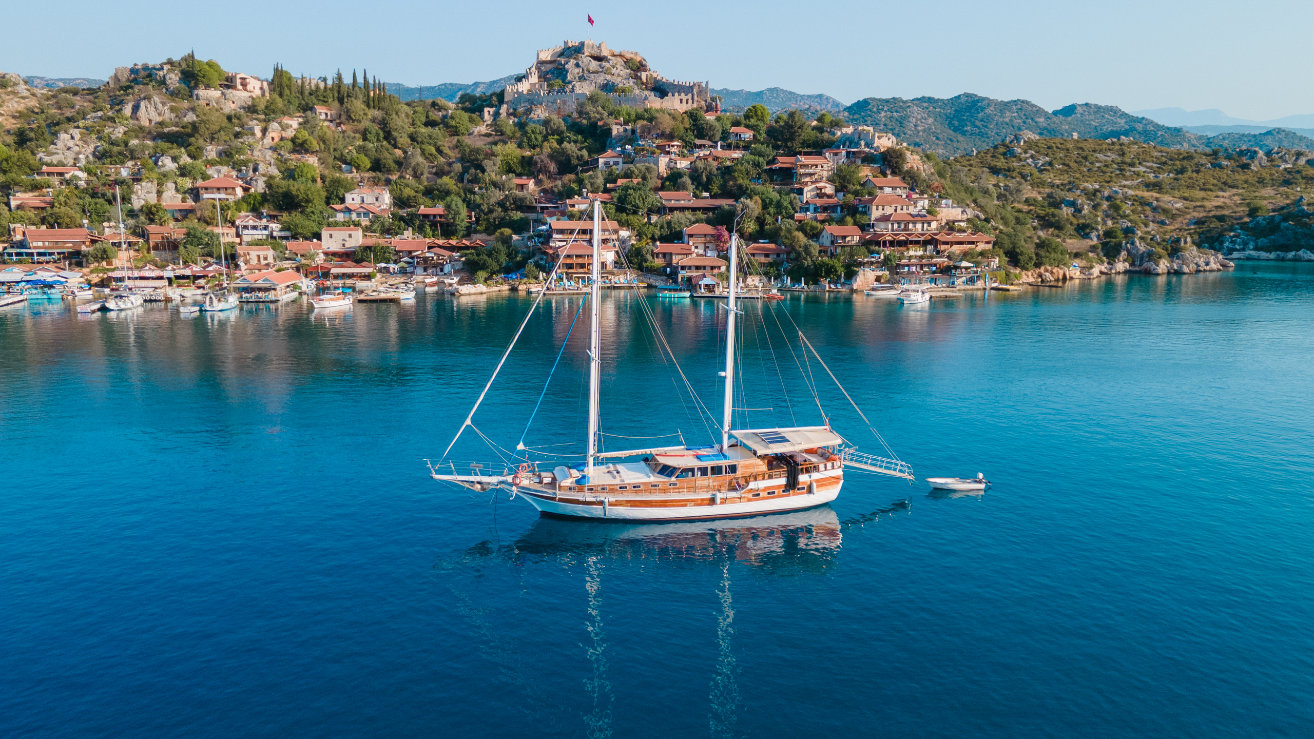 Simena Castle and Gulet in Kekova